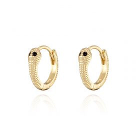 Brincos Cobra Dourado